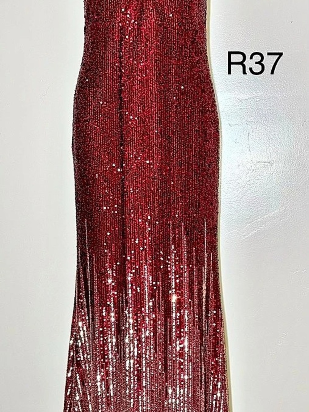 Red Sequin Maxi Dress Like New